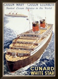 Buy Cunard Line, Queen Elizabeth, Queen Mary at AllPosters.com