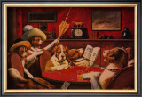 Sitting up with a Sick Friend Framed Art Print
