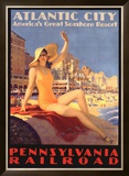 Buy Pennsylvania Railroad, Atlantic City at AllPosters.com