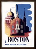Buy Boston, Massachusetts, New Haven Railroad at AllPosters.com