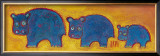 Buy Famille Hippopotame Bleus at AllPosters.com