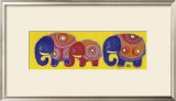 Buy Family of Elephants in Yellow at AllPosters.com