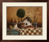 Birdhouse and Topiary