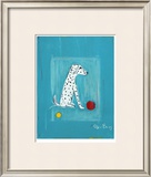 Dalmatian with Red and Yellow Ball