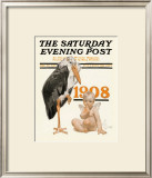 New Year's Baby, c.1908: Stork Delivery