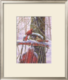 Buy Red Sled with Cardinals at AllPosters.com