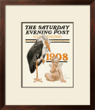 New Year's Baby, c.1908: Stork Delivery