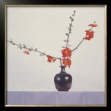 Red Quince Blossoms
