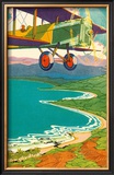 Buy Biplane Over the Coastline at AllPosters.com