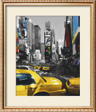 Rush Hour on Broadway Framed Art Print