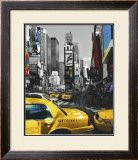 Rush Hour on Broadway Framed Art Print