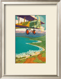 Buy Biplane Over the Coastline at AllPosters.com