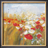 Poppies and Larkspur I