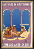 Buy Hamburg Amerika Linie, Croisieres en Mediterranee at AllPosters.com