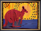 Woodblock Kangaroo