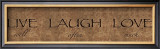 Buy Words to Live By: Live Laugh Love at AllPosters.com