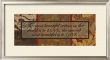 Buy Words to Live By, Love, Give at AllPosters.com