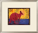 Woodblock Kangaroo