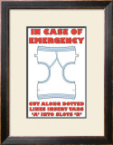 In Case of Emergency I Framed Art Print