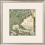 Buy America Septentrionalis A Map of the British Empire in America, c.1733 at AllPosters.com