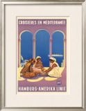 Buy Hamburg Amerika Linie, Croisieres en Mediterranee at AllPosters.com