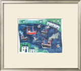 Puffing Along Framed Art Print
