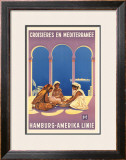 Buy Hamburg Amerika Linie, Croisieres en Mediterranee at AllPosters.com