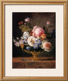 Buy Fleurs dans un Vase de Porceleine Bleue, c.1780 at AllPosters.com