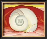 Red Hills with White Shell, c.1938 Framed Art Print