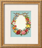Blumenkranz mit Engeln