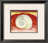 Red Hills with White Shell, c.1938 Framed Art Print