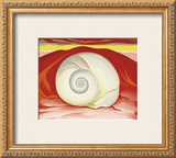 Red Hills with White Shell, c.1938 Framed Art Print