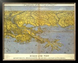 Buy Louisiana, Mississippi, Alabama and Part of Florida, c.1861 at AllPosters.com