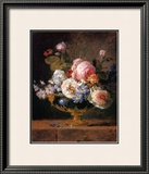 Buy Fleurs dans un Vase de Porceleine Bleue, c.1780 at AllPosters.com