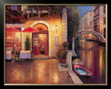 Night Café After Rain