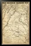 Buy War Telegram Marking Map, c.1862 at AllPosters.com
