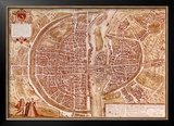 Buy Map of Paris 1585 at AllPosters.com