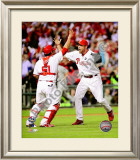 Brad Lidge & Carlos Ruiz Celebrate 2009 NL Championship