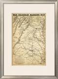 Buy War Telegram Marking Map, c.1862 at AllPosters.com