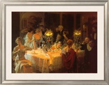 End of Dinner Framed Art Print