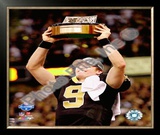 Drew Brees 2009 With NFC Championship Trophy