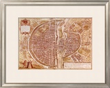 Buy Map of Paris 1585 at AllPosters.com