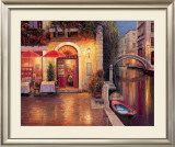 Night Café After Rain