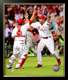 Brad Lidge & Carlos Ruiz Celebrate 2009 NL Championship