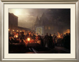 Evening Market Scene