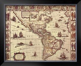 Buy Map of North and South America at AllPosters.com