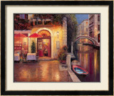 Night Café After Rain