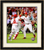 Brad Lidge & Carlos Ruiz Celebrate 2009 NL Championship