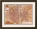 Buy Map of Paris 1585 at AllPosters.com