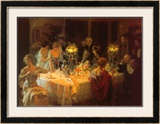 End of Dinner Framed Art Print